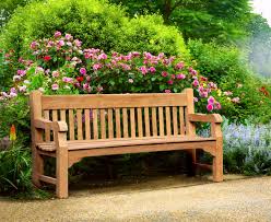 Greenwich Teak Solid Wood Park Bench 1 8m