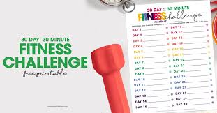 30 day 30 minute fitness challenge