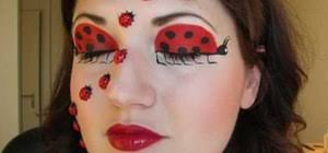 apply ladybug makeup for halloween