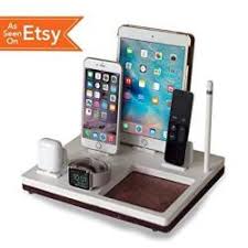 ··· desktop wooden dock station 4 ports usb multi phone charging station for charger apple watch & airpods for iphone ipad. Nytstnd Tray 5 Charging Station For Iphone Ipad Apple Watch Airpods Apple Tv Remote Apple Pencil Holder White Top Oak Base Prices Shop Deals Online Pricecheck