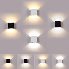 15w Modern Outdoor Wall Sconce Square Led Porch Light Corner Wall Lamp Fixture For Sale Online Ebay