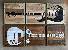 Copperfrogdesigns Guitar Wall Art