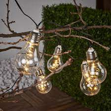 Clear String Lights With Solar Power