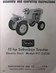 Sears Suburban Ss 12 Garden Tractor