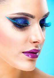 fantasy makeup stock photo