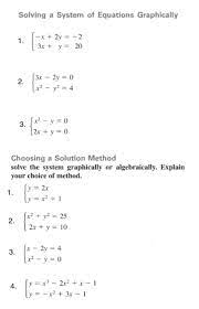 Equations Graphically 3x Y