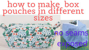 how to make box pouches in diffe