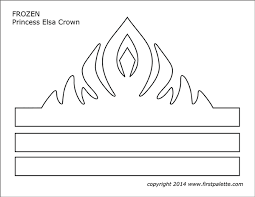 Frozen Princess Crown Templates Free Printable Templates Coloring Pages Firstpalette Com