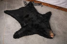 black bear taxidermy rug sku 2609 all