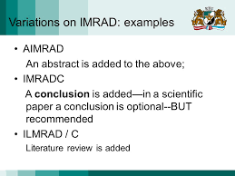 Sample of undergraduate thesis in imrad format : Guidelines For Structuring The Scientific Paper Merija Jirgensons Distance Education Study Centre Riga Technical University Doctoral Student Writing Workshop Ppt Download