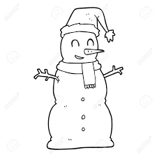 Cartoon snowman for little kids. Freehand Drawn Black And White Cartoon Snowman Royalty Free Cliparts Vectors And Stock Illustration Image 53116337