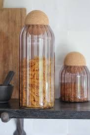 Smoked Glass Teardrop Storage Jar