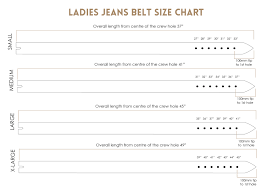Mens And Ladies Belt Size Guide The British Belt Company