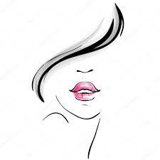 Young pretty woman portrait sketch Stock Vector Image by ©BlackSpring1  #28750355