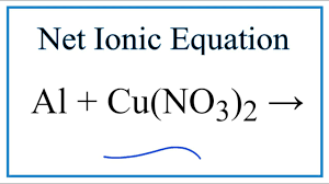 net ionic equation for al cu no3 2