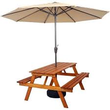Yatai Outdoor Wooden Table Bench Set