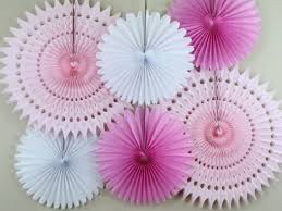 tissue paper fans decor kit