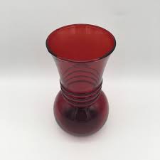 Royal Ruby Ruby Red Glass Harding Vase