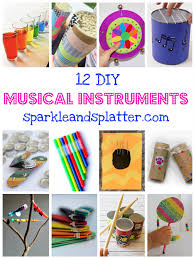 In this post, you will find homemade percussion, string, brass, and wind instruments. Sparkle And Splatter 12 Diy Musical Instruments