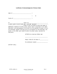Blank Notary Form Template