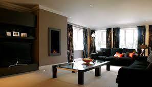 living room using black furniture