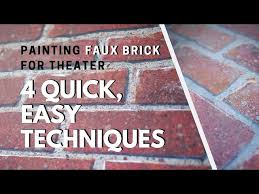faux brick painting scenic art you