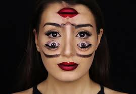 optical illusion halloween makeup