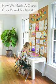 Giant Cork Board Wall For Kid Art