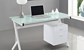 Glass Top Desks Four Designs Groupon