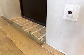 heated flooring with tile and grout