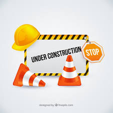 Chain has been selling colored traffic cones for a few years now. Free Vector Under Construction Sign With Traffic Cones