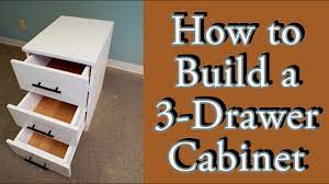 how to build a 3 drawer cabinet