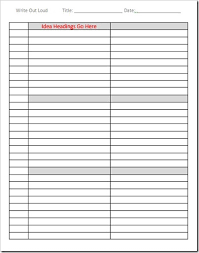 Printable Two Column Notes Chartlist Stunningplaces Co