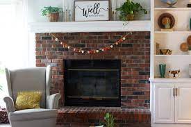 How To Update A Brick Fireplace