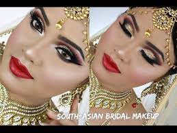 south asian bridal makeup nikah gold