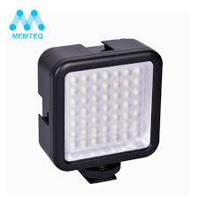 Memteq Brand New Photo Flash Mini Pro Led 49 Video Light 49 Led Flash Light For Dslr Camera Camcorder Dvr Dv Camera Light Black