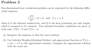 dimensional heat conduction problem