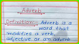 adverb ki paribhasha