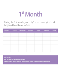 Free 7 Monthly Chart Examples Samples In Pdf Examples
