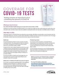 updates to coverage for covid 19 tests
