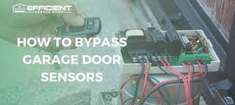 how to byp garage door sensors easy