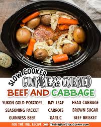 slow cooker guinness corned beef and