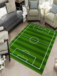 1pc football field pattern rug shein uk