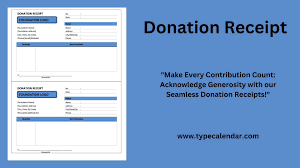 free printable donation receipt