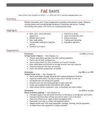 Unforgettable Dishwasher Resume Examples To Stand Out
