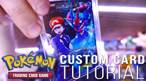 These templates are empty so you can fill in the moves, name, hp, picture, weakness/resistance, etc. How To Make A Custom Pokemon Card Full Art Ash Greninja Ex Youtube