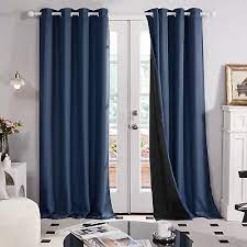 Textured Double Layer Curtains For