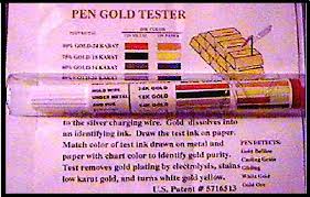Pen Gold Silver Platinum Palladium Tester Patented By
