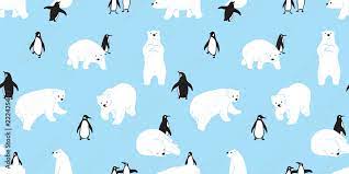 bear seamless pattern polar bear vector