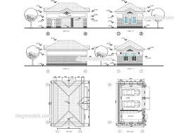 Two Story House Plans Dwg Free Cad